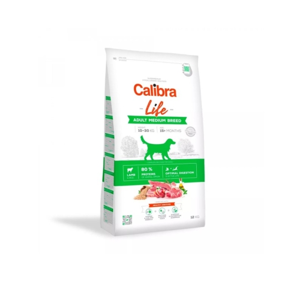 CALIBRA Life Adult Medium Breed Lamb - dry dog food - 12kg