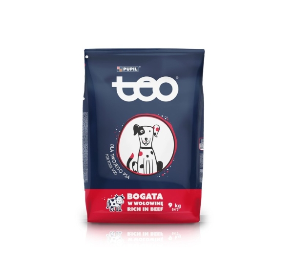 TEO Rich in beef - dry dog food - 9kg