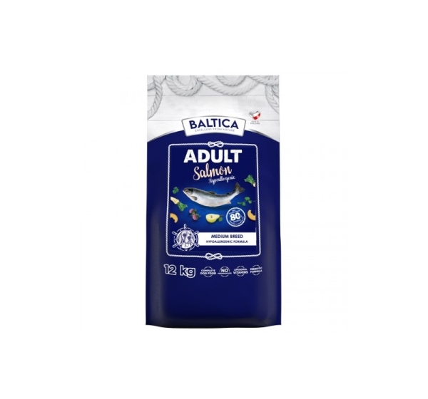 BALTICA Excellent Hypoallergenic Adult Medium breeds Salmon - dry dog food - 12kg