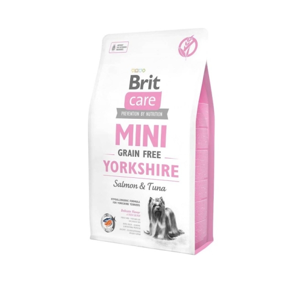 BRIT Care Mini Yorkshire Grain Free Salmon with tuna - dry dog food - 2 kg