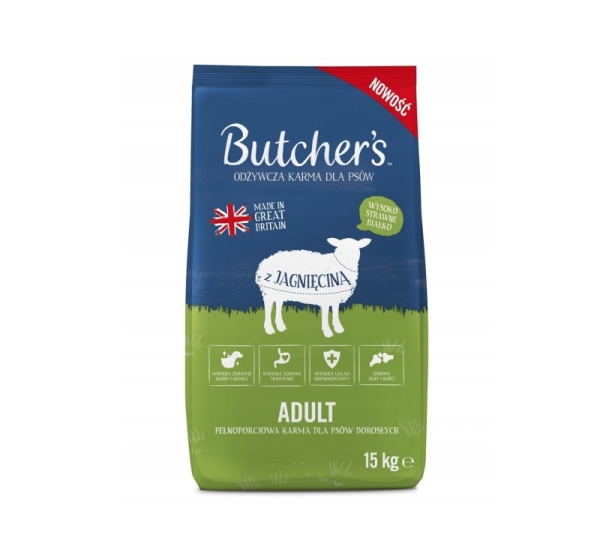 BUTCHER'S Original Lamb - dry dog food - 15kg