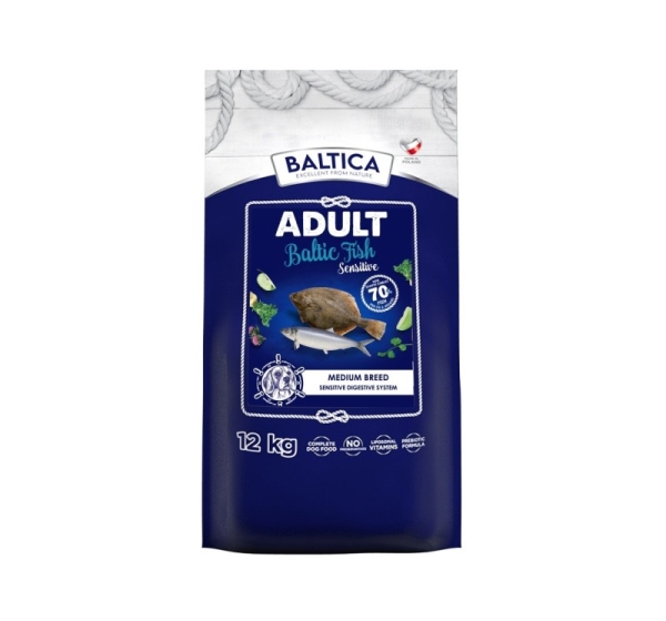 BALTICA Excellent Sensitive Baltic fish Medium breed Mono - dry dog food - 12kg