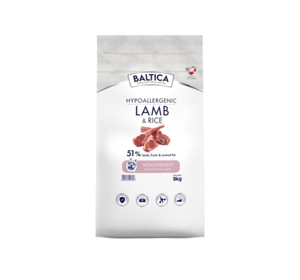 BALTICA Nutraceutic Lamb with rice Small breed Mono - dry dog food - 9kg