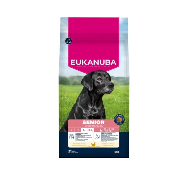 EUKANUBA Senior Large and extra large breeds Chicken - dry dog food - 15kg