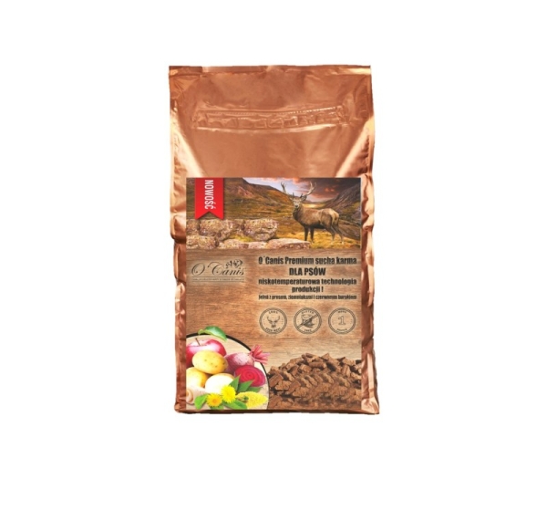 O'CANIS Deer with millet, potatoes, and red beet - dry dog food - 12kg