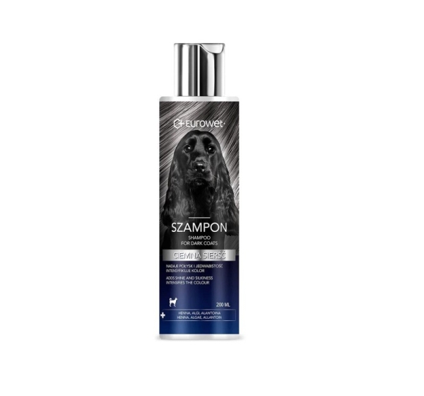 EUROWET Dark coat - shampoo for dogs - 200ml
