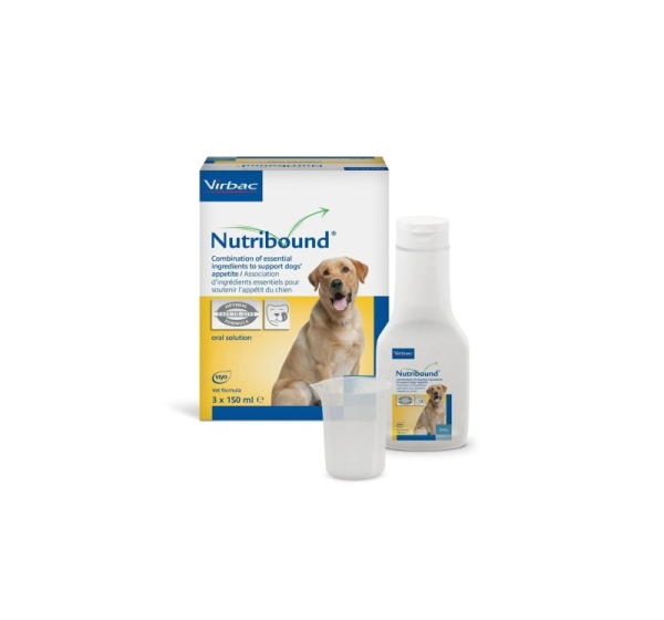 VIRBAC Nutribound Convalescence - supplements for dogs - 3x150ml