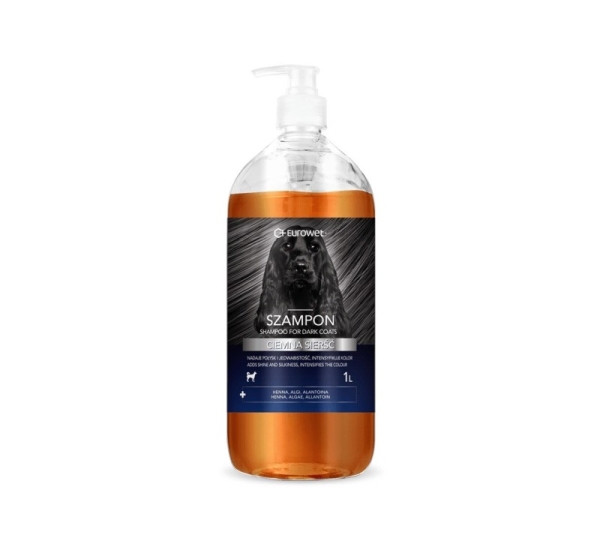EUROWET Dark coat - shampoo for dogs - 1l