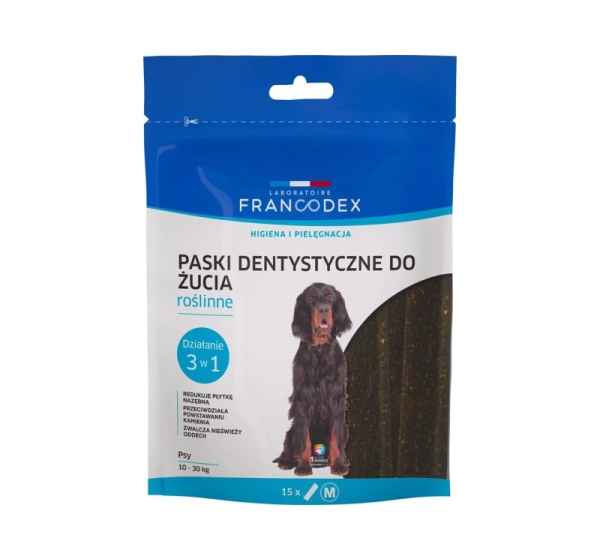 FRANCODEX Dental Strips M - dog treat - 15