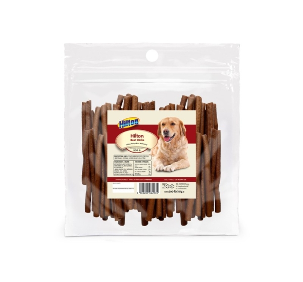 HILTON Soft Beef Sticks - treat for dogs - 500g