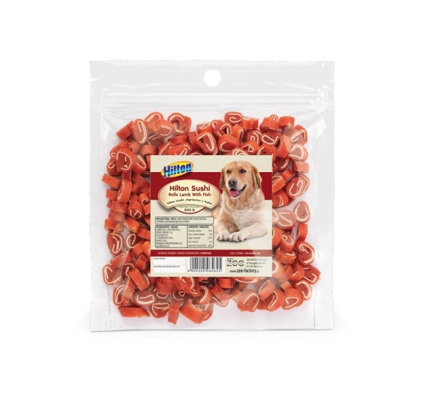 HILTON Sushi Rolls lamb with fish - Dog treat - 500 g