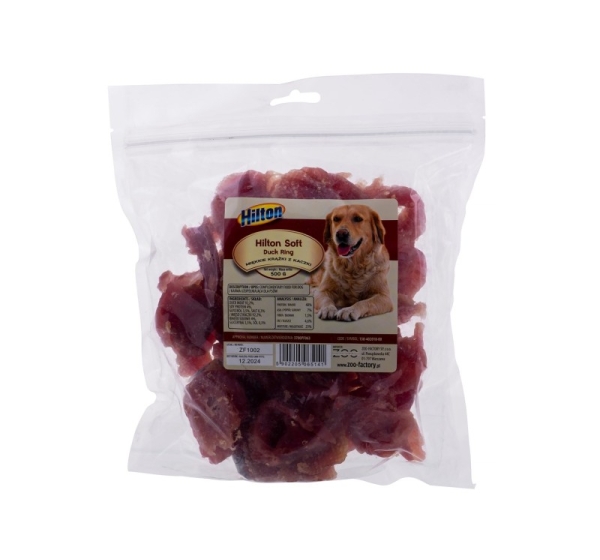 HILTON Soft duck rings - Dog treat - 500 g