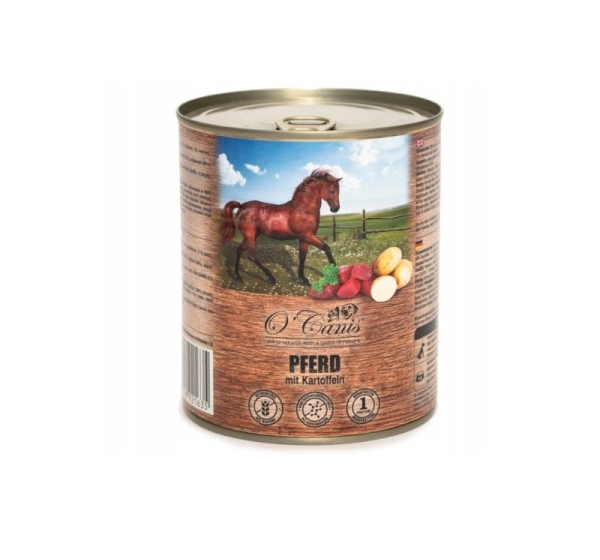 O'CANIS Horse meat with potatoes - wet dog food - 800g