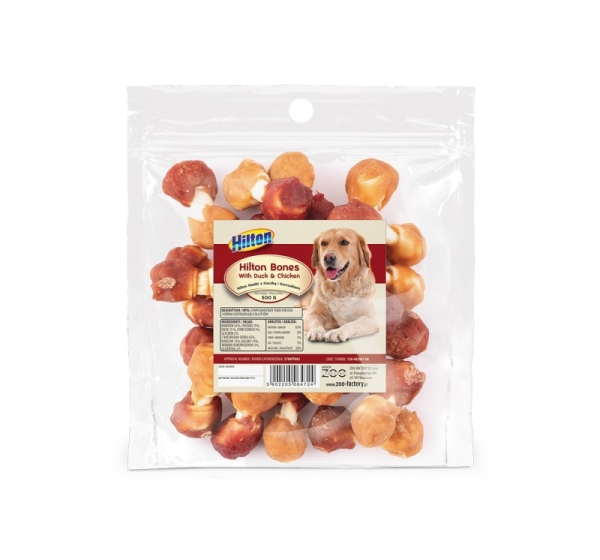 HILTON Bones with duck and chicken - dog chew - 500g