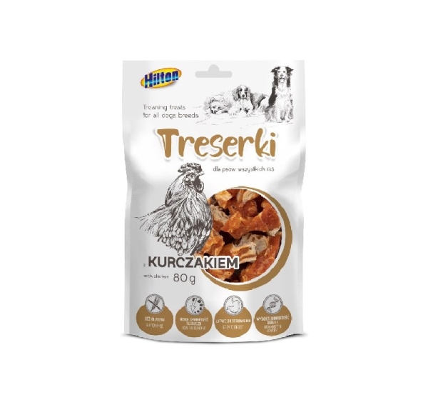 HILTON Treats with chicken - dog treat - 80g