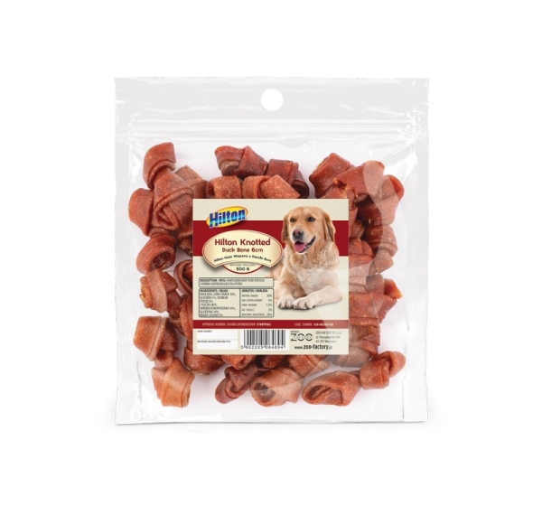 HILTON Knotted Duck Bone 6 cm - dog chew - 500g