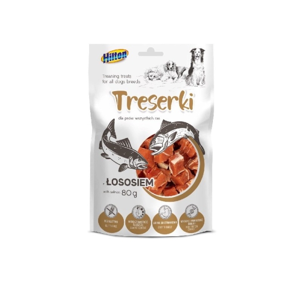 HILTON Treats with salmon - dog treat - 80g