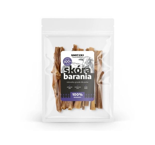 UNISZKI Sheep skin - dog treat - 100g