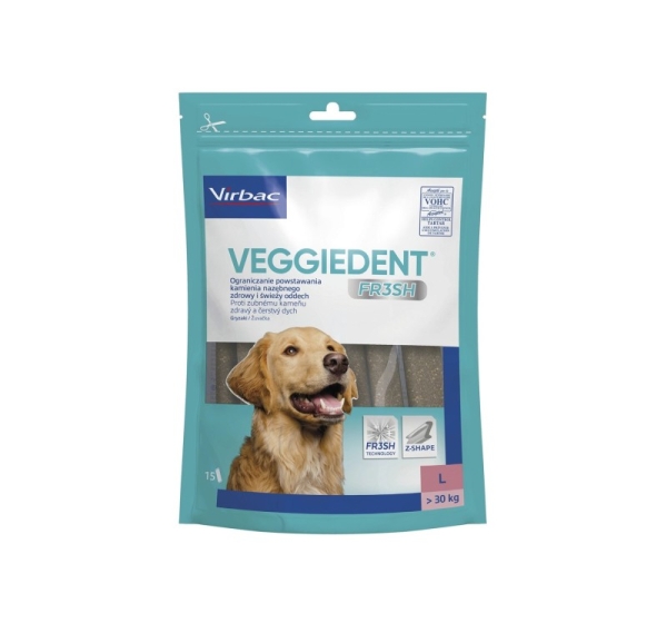 VIBRAC Veggiedent Fresh L - dog treat - 500g