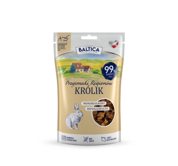BALTICA Przysmaki regionów Monoprotein Rabbit - dog treat - 80g