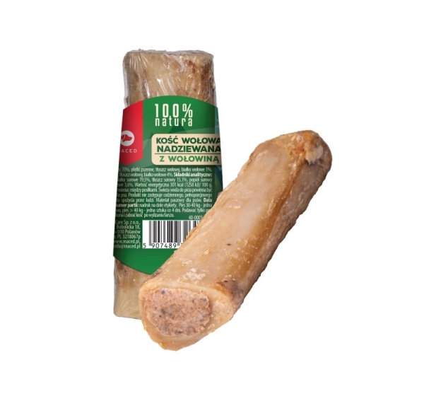 MACED Bone stuffed with beef - chew for dog - 150g
