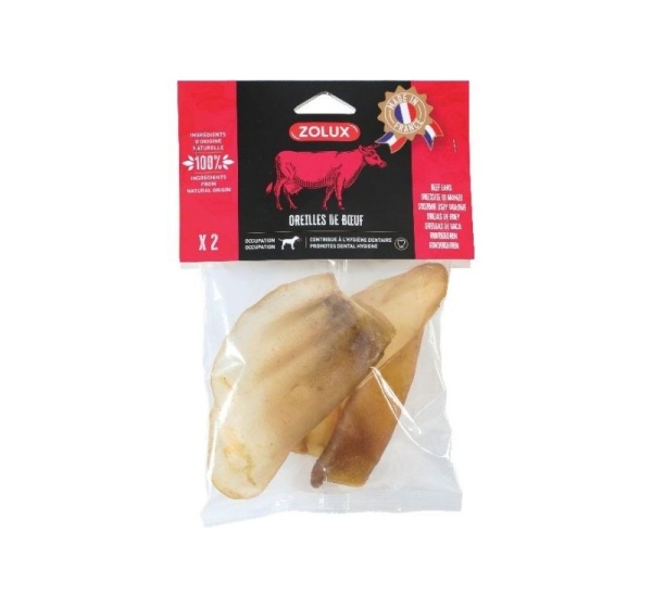 ZOLUX Beef ear - chew for dog - 40g