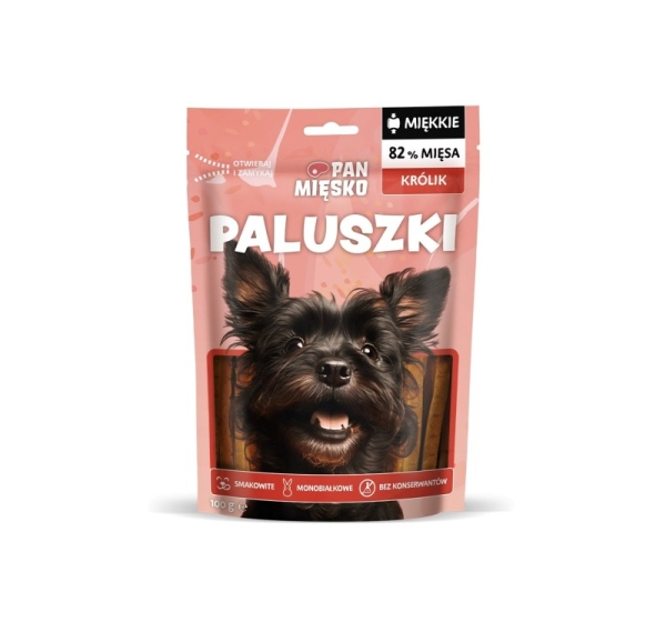 PAN MIĘSKO Sticks Rabbit - dog treat - 100g