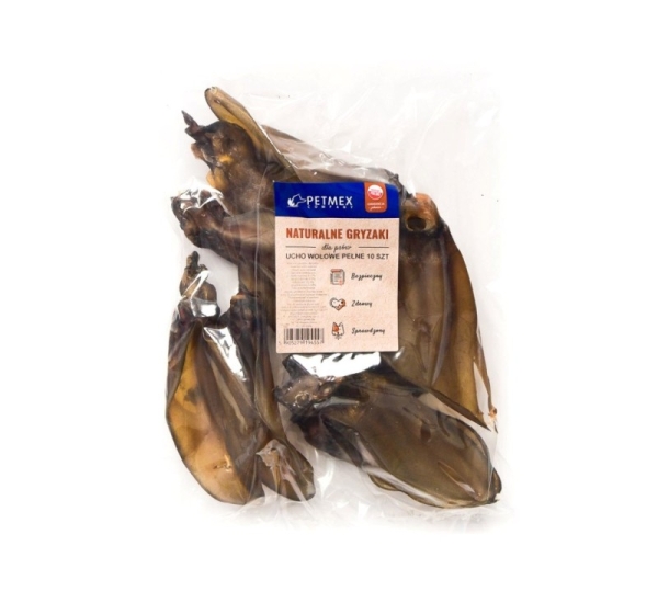 PETMEX dog chew full beef ear 10 pc