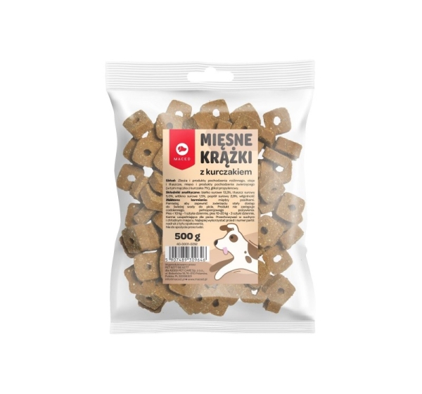 MACED Meat discs with chicken for dog- 500 g