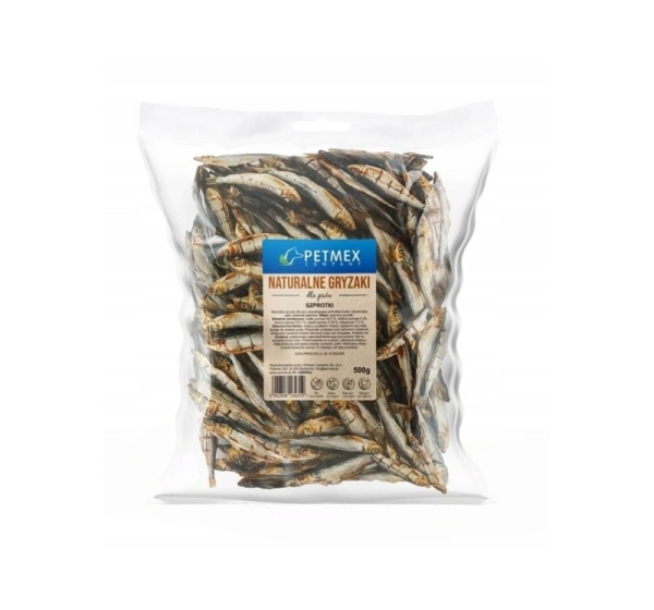 PETMEX Dried sprats - dog treat - 500g