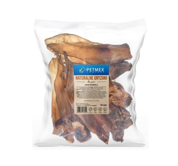 PETMEX buffalo ear with ring – dog treat – 10pcs
