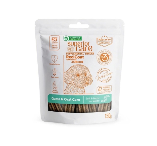 NATURE'S PROTECTION Junior Gums & Oral care Insects - dog treat - 150g