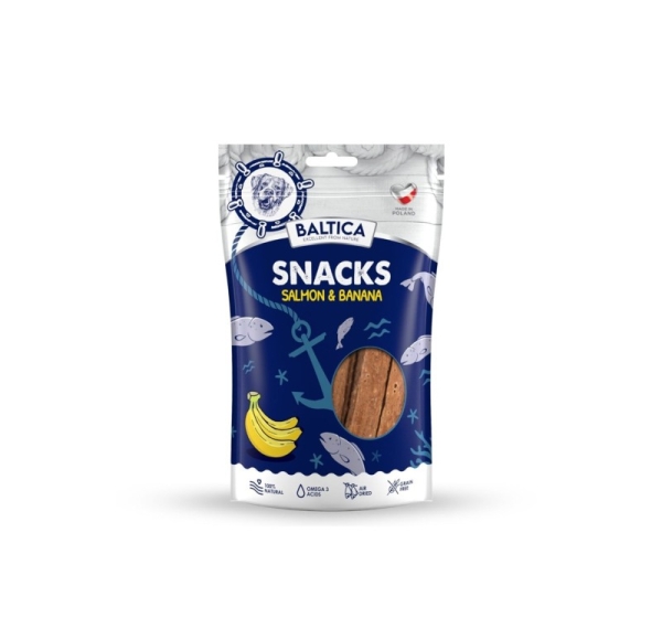 BALTICA Snacks Salmon with bananas - dog treat - 80g