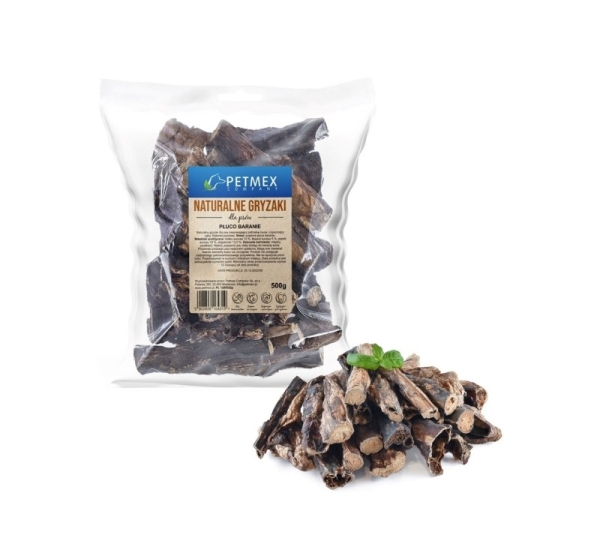 PETMEX Sheep lungs Mono – dog treat – 500g