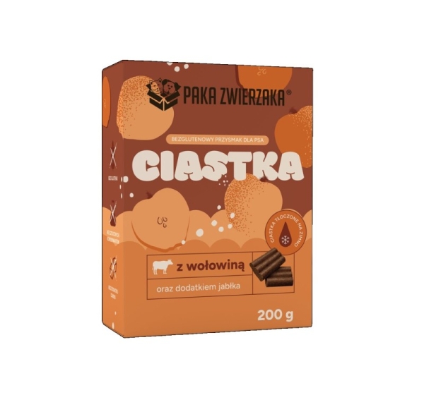 PAKA ZWIERZAKA Beef with apple – dog treat – 200g