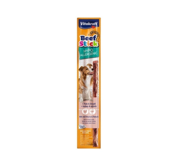 VITAKRAFT Beef Stick Hypoallergenic turkey with ostrich - dog treat - 12 g