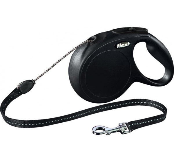 Flexi New CLASSIC 8 m Black Dog Retractable lead