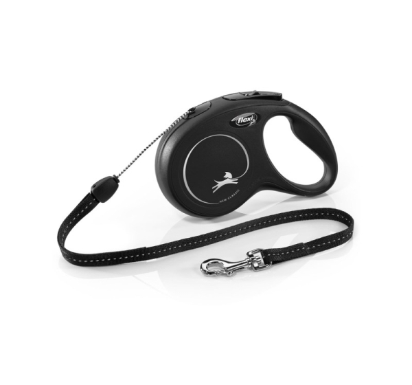 Flexi New CLASSIC 8 m Black Dog Retractable lead