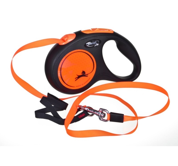FLEXI New Neon S - retractable leash - 5 m