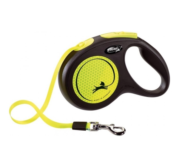 FLEXI New Neon M - retractable leash - 5 m