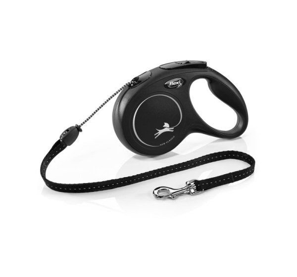 Flexi New CLASSIC 5 m Black Dog Retractable lead