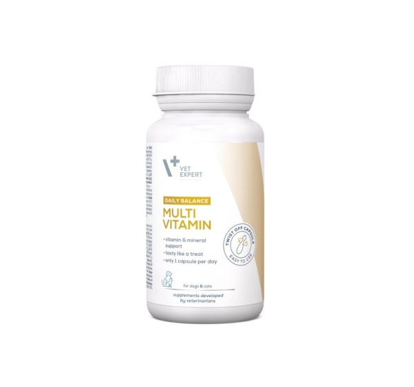 VETEXPERT Multivitamin - vitamin and mineral preparation for dogs and cats - 30 caps.