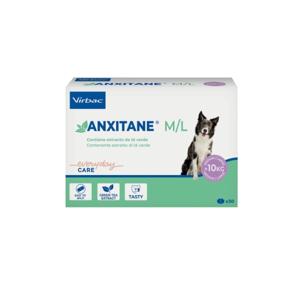 VIRBAC Anxitane Medium & Large - calming product for dogs - 30 tablets