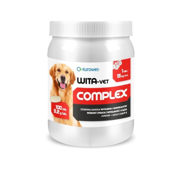 EUROWET Wita-Vet Complex 3,2g - supplements for dogs - 100 tablets