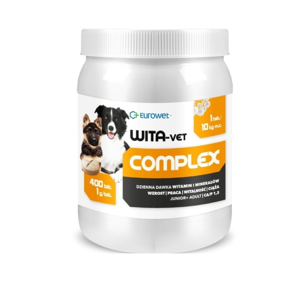 EUROWET Wita-Vet Complex - supplements for dogs - 400 tablets