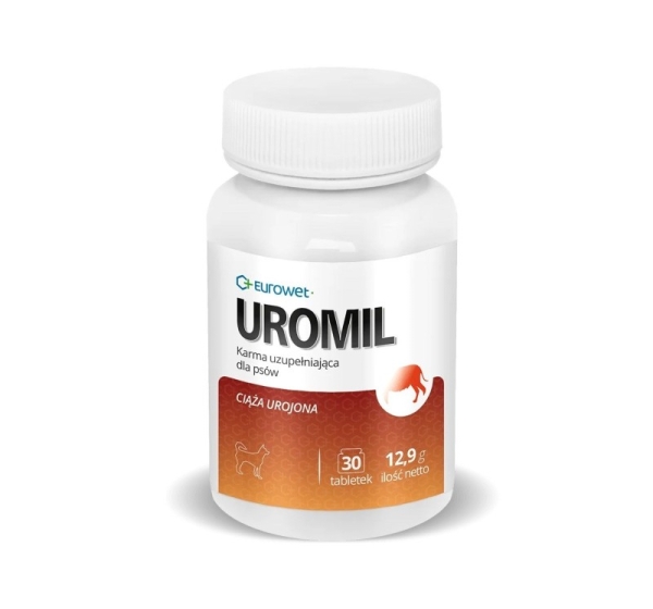 EUROWET Uromil - supplements for dogs - 30 tablets