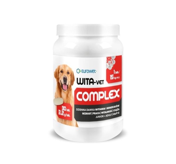 EUROWET Wita-Vet Complex 3,2g - supplements for dogs - 30 tablets