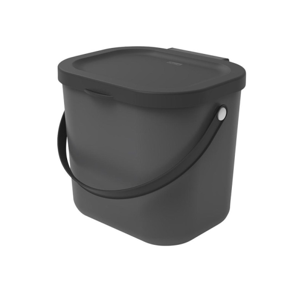 ROTHO Albula Anthracite - waste sorting container - 6l