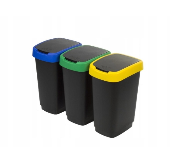 ROTHO Twist - trash bin - 3 x 25l