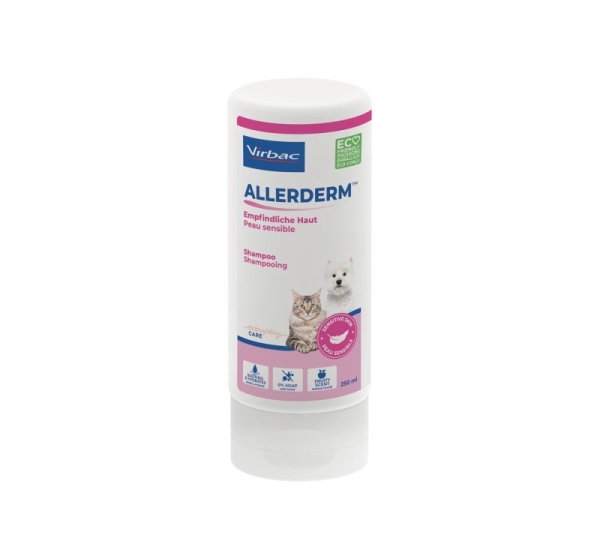 VIRBAC Allerderm sensitive skin - shampoo for dogs and cats - 250 ml